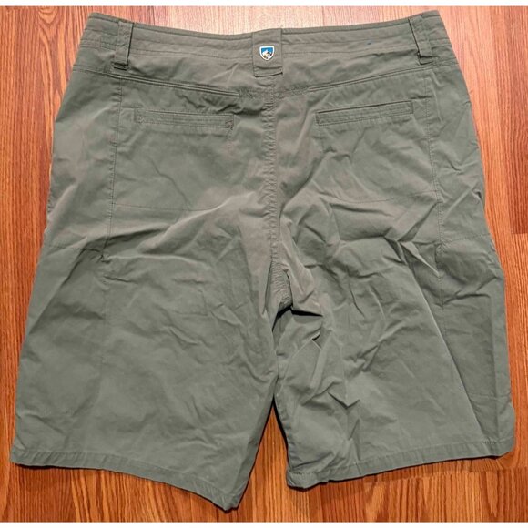 KUHL Shorts Womens 14 9" Brown Zip Cargo Pockets Hiking Camp Trail - Picture 2 of 7